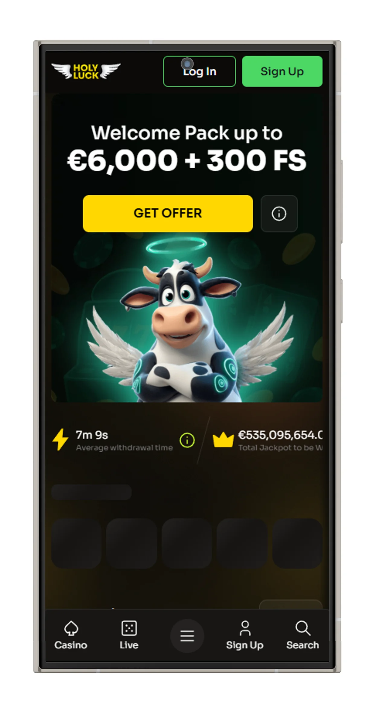 Holyluck Casino App for Android (APK)