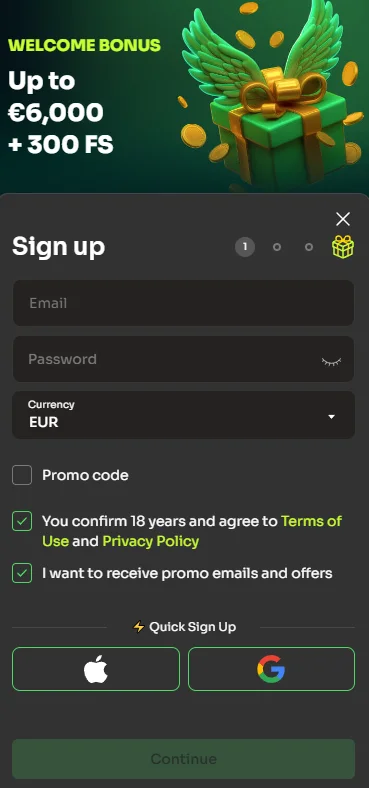 How to Register account at Holyluck Casino?